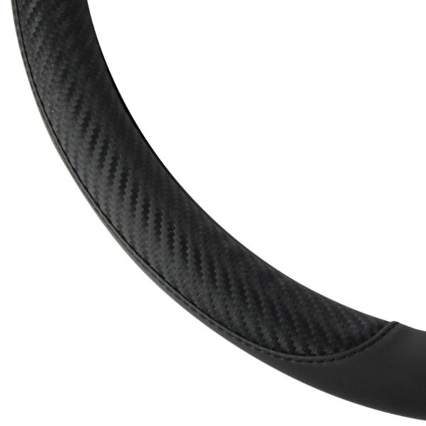 Xkeribom Lenkradbezug 37-38cm Lenkradschoner Lenkradschutz Schwarz Carbon Design